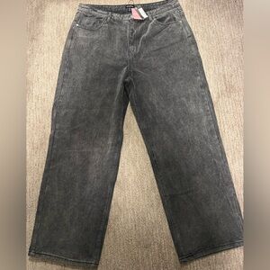 PrettyLittleThing Charcoal Denim Jeans size 16